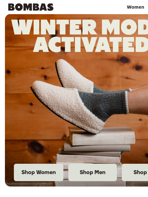bombas newsletter: What’s Your Winter Mode?