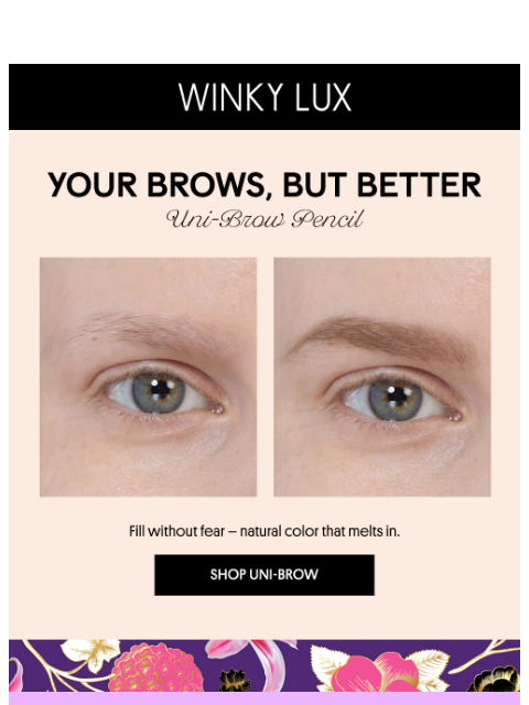 winkylux newsletter: This Is a Brow Transformation