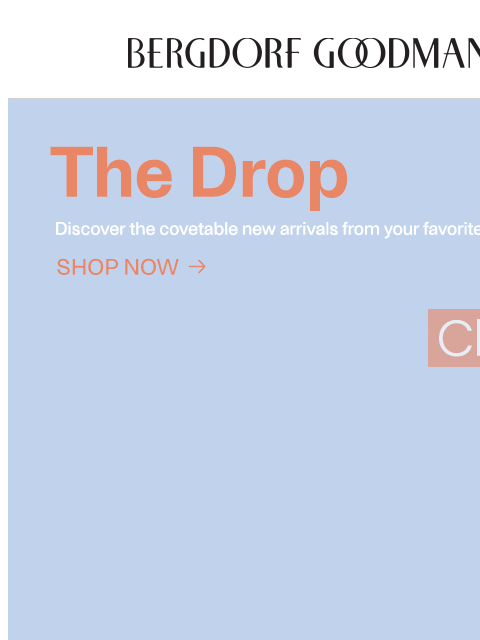 bergdorfgoodman newsletter: The Drop: New Arrivals Just Landed