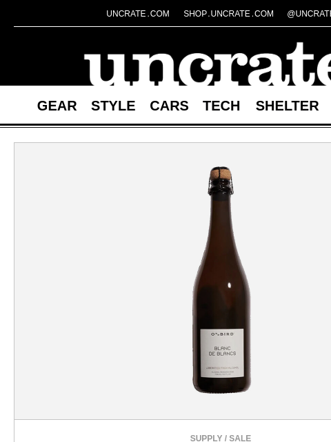 uncrate newsletter: Oddbird Blanc de Blancs Non-Alcoholic Sparkling Wh...