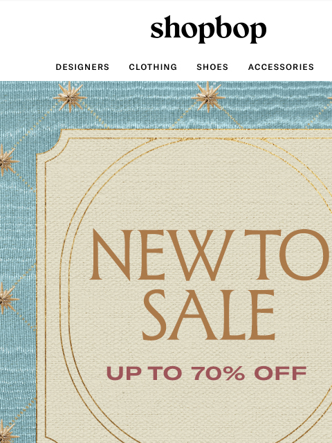 shopbop-mail newsletter: Up to 70% off SALE