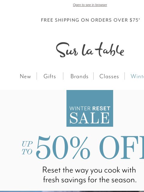 surlatable newsletter: Reset Your Kitchen with a Cookware Upgrade