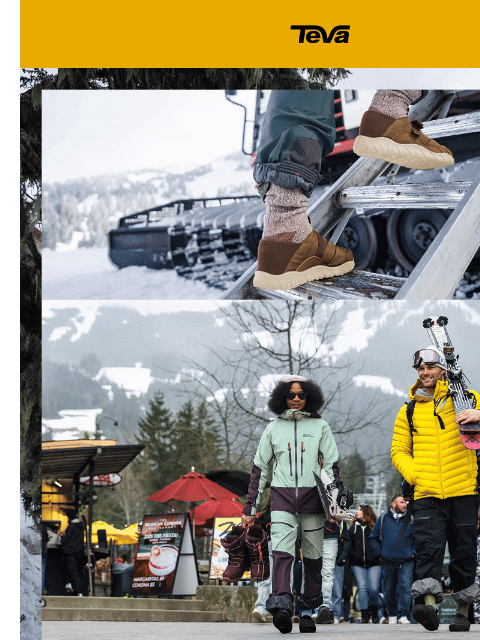 teva newsletter: Your winter-ready, warm-up friendly slip-on