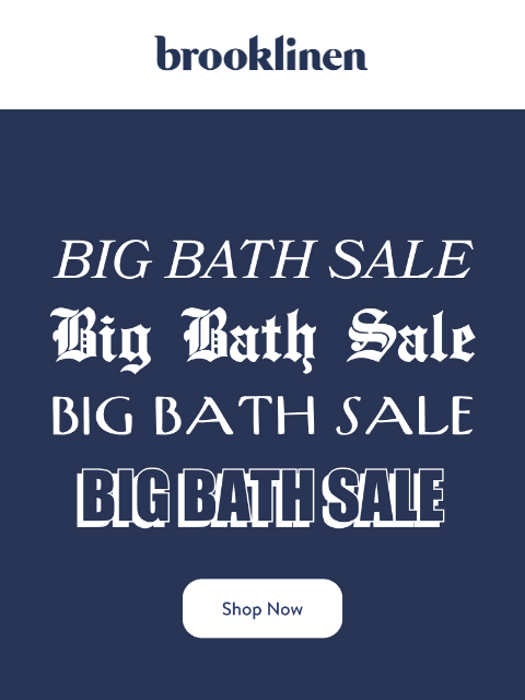 brooklinen newsletter: Save up to 35% on Bath Bundles!
