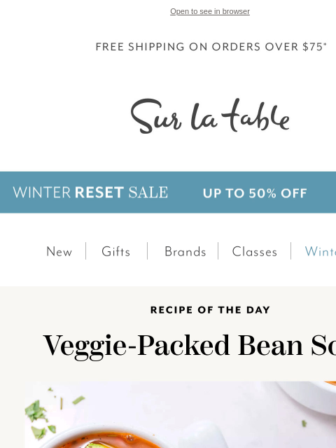 surlatable newsletter: Comfort by the spoonful; it's soup season!