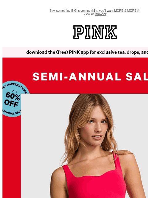 vspink newsletter: Top Drawer Refresh—Starting at $14.99