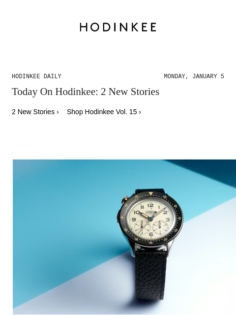 hodinkee newsletter: Hodinkee Daily | 01/05/2026