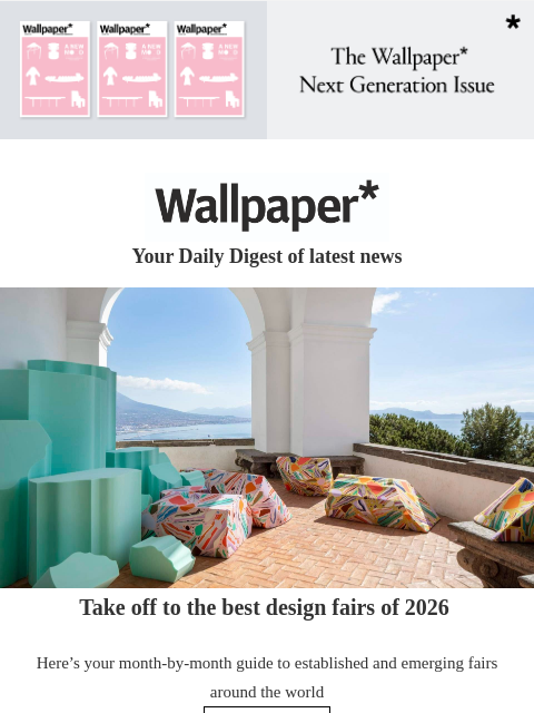 futureplc newsletter: 2026’s best design fairs