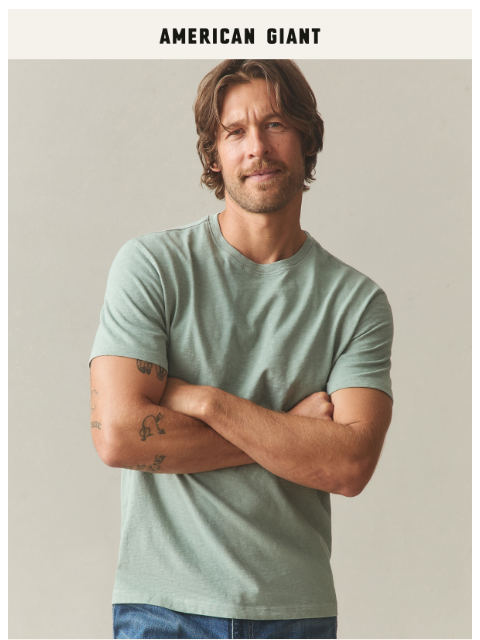 american-giant newsletter: The Premium Slub Tee in New Colors