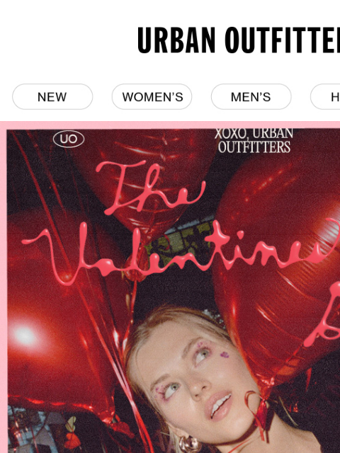 urbanoutfitters newsletter: re: Valentine’s Day plans 💌❤️