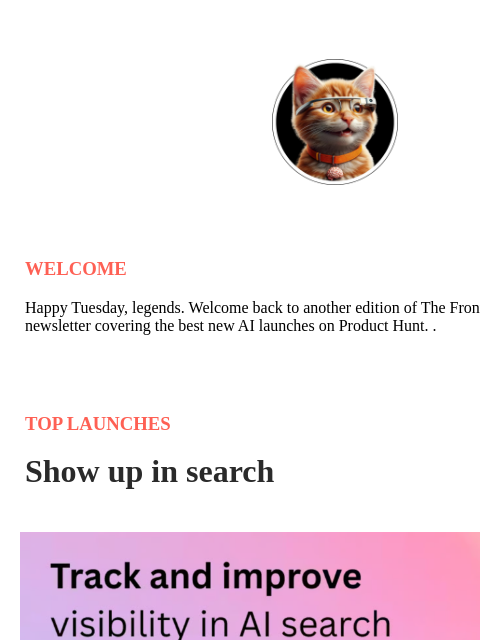 producthunt newsletter: AI, AI Everywhere