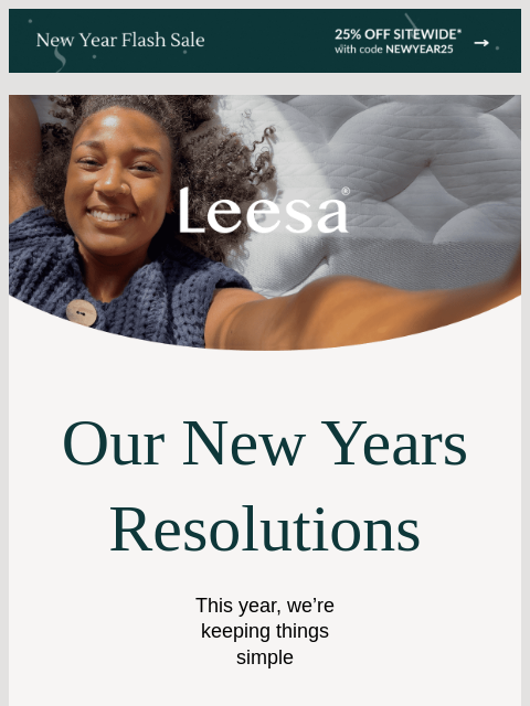 leesasleep newsletter: Resolutions? We’ve got ‘em! ✅