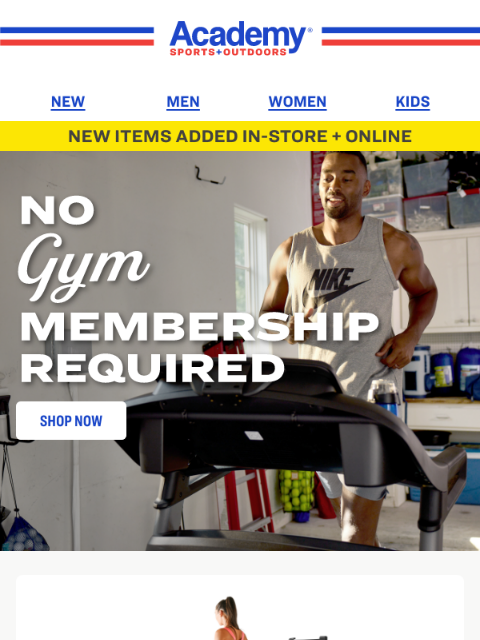 academy newsletter: Hot Deals! Bring the Gym Home 💪