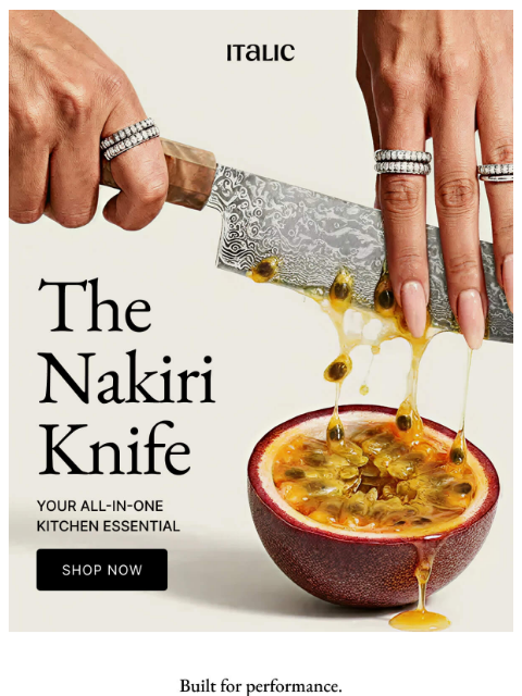 italic newsletter: Final Call: The Nakiri Knife