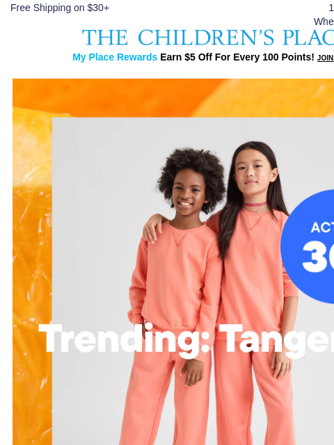 childrensplace newsletter: Meet Your Next Color Obsession: 🍊🧡💥