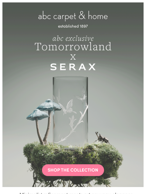 abchome newsletter: New In: Tomorrowland x Serax
