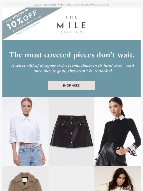 orchardmile newsletter: Final Sizes. Almost Gone.