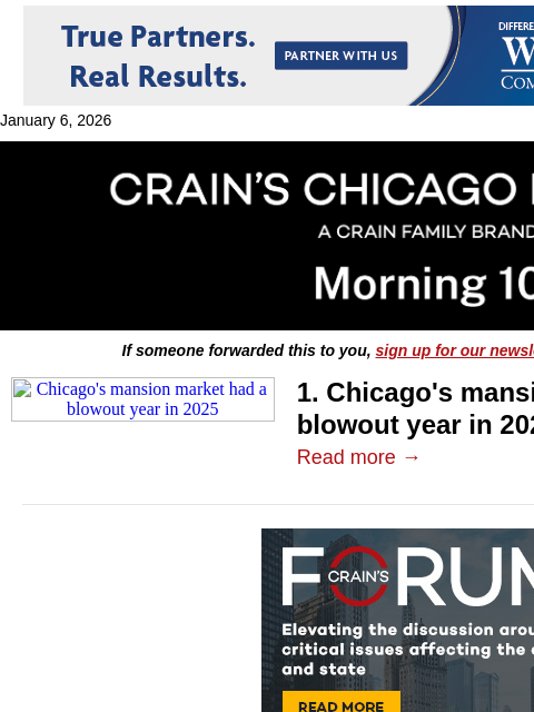 crainalerts newsletter: Chicago's surging mansion market