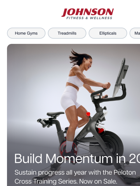 johnsonfit newsletter: Start 2026 with Peloton Cross Training Savings
