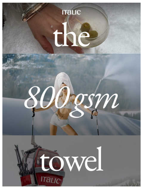 italic newsletter: The heavyweight champ of towels