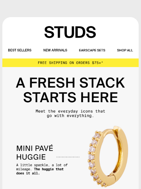 studs newsletter: New Y(ear). Same Icons.