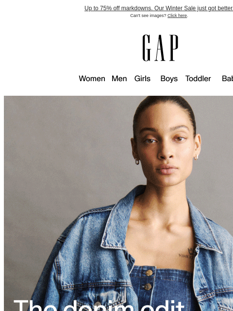 gap newsletter: NEW GAPDENIM