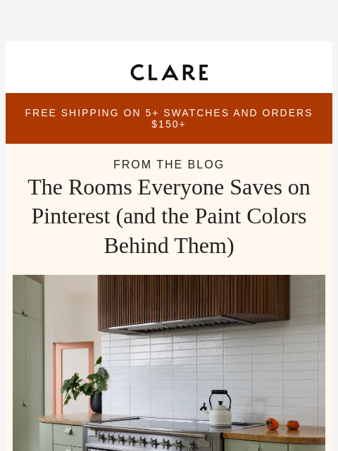 clare newsletter: The rooms Pinterest can’t stop saving 📌