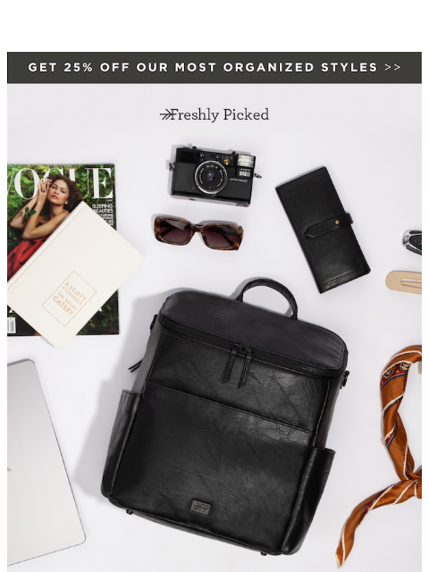 freshlypicked newsletter: 25% Off Our Most Organized Bags ✨