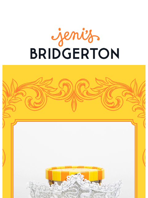 jenis newsletter: Unmasking Jeni’s x Bridgerton