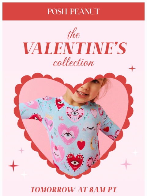 poshpeanut newsletter: 🌹❤️ Tomorrow: The Valentine’s Collection