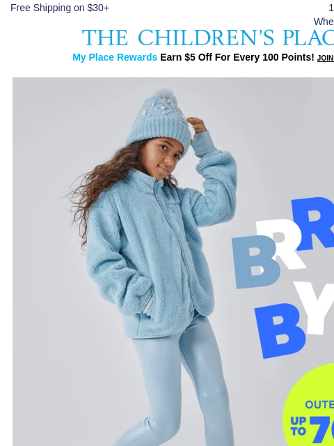 childrensplace newsletter: Winter Layers You Want: Up to 70% OFF! 🏂❄️