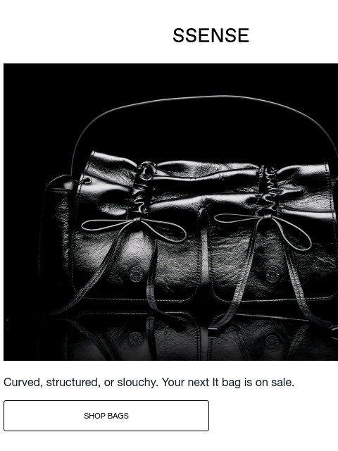 ssense newsletter: The Best Bags on Sale