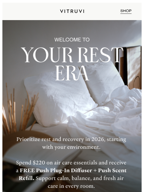 vitruvi newsletter: Enjoy A FREE Push Plug-In + Scent 🌟