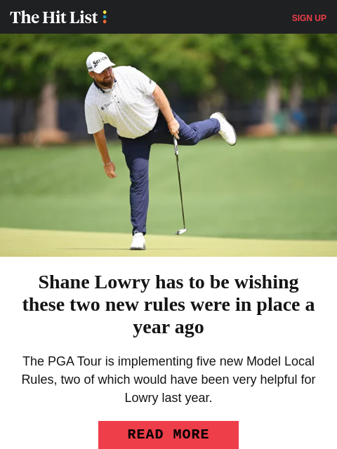 golfdigest newsletter: Is this the end of the beloved Hawaiian swing?