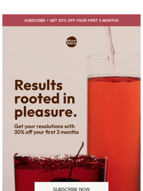 moonjuice newsletter: fall in love with your routine