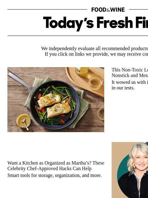 foodandwine newsletter: How to Have a Kitchen as Organized as Martha Stewa...