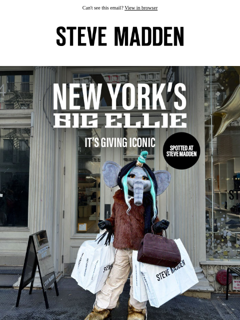 stevemadden newsletter: Spotted: New York’s Big Ellie
