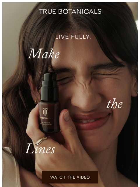 truebotanicals newsletter: Your Eyes Tell Your Story