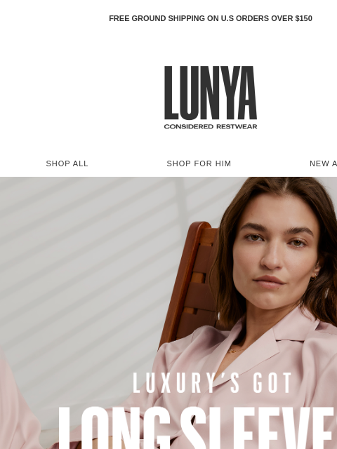 lunya newsletter: THE BEST-SELLING LONG SLEEVE SET