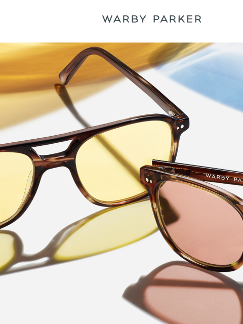 warbyparker newsletter: It’s time for tinted lenses