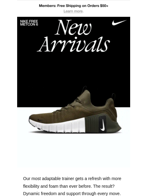 nike newsletter: New styles for every workout