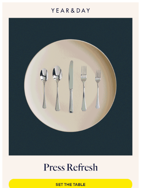 yearandday newsletter: Reset the table