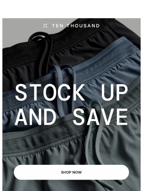 tenthousand newsletter: Stock Up and Save