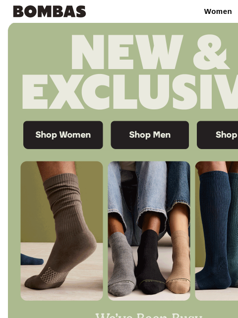 bombas newsletter: So. Much. Newness.