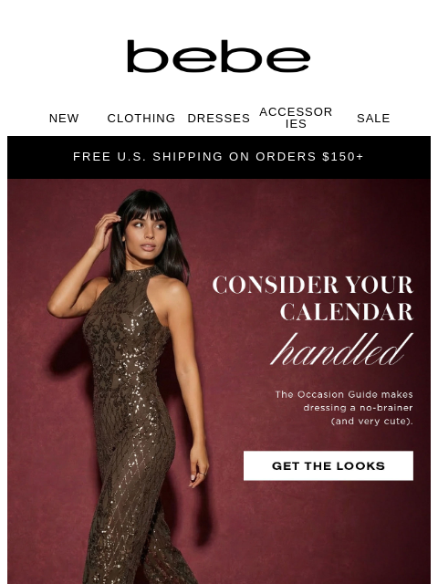 bebe newsletter: IN YOUR OCCASION ERA: ’26 STARTS HERE ✨