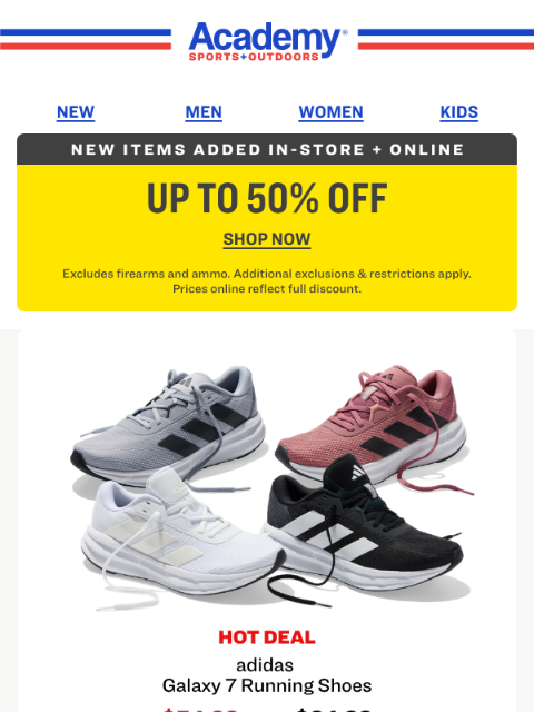 academy newsletter: Save Now! Up to 50% Off New Clearance Items