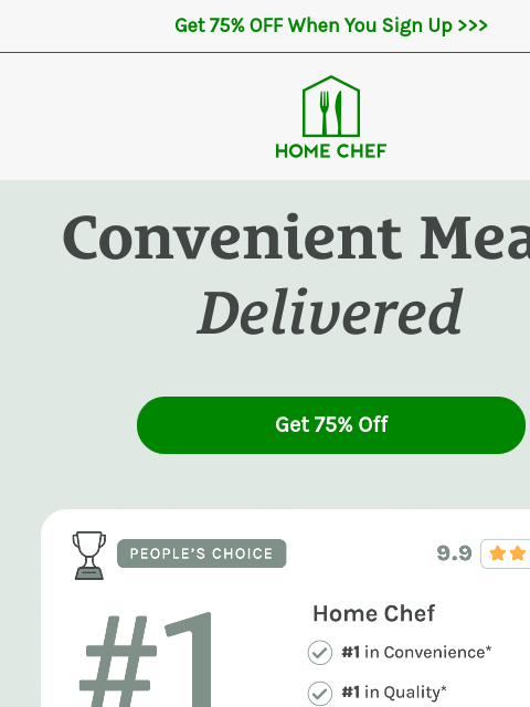 homechef newsletter: Dinner is quicker and easier with Home Chef