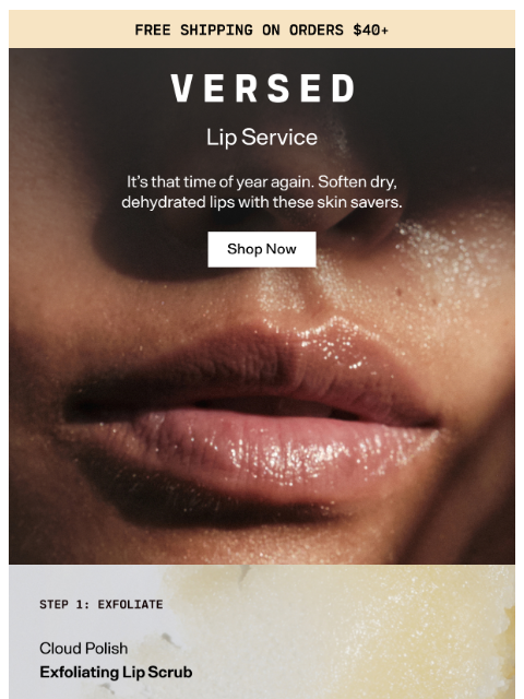 versedskin newsletter: Cold Weather, Soft Lips