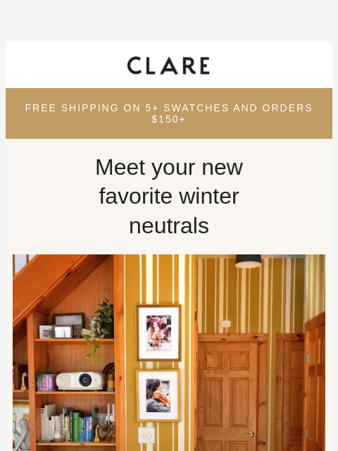 clare newsletter: Warm up your winter with these cozy neutrals 🤍