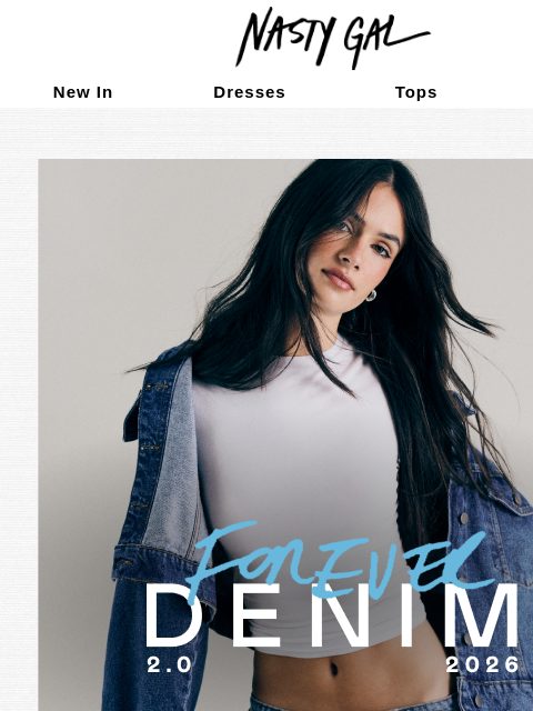 nastygal newsletter: Forever Denim Returns